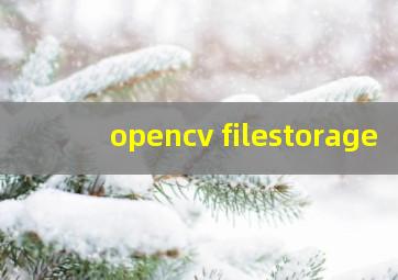 opencv filestorage